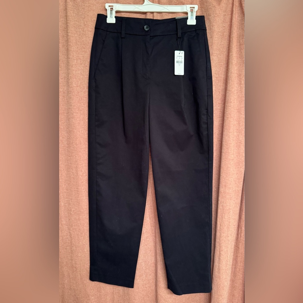 NWT, Express High Waisted Ankle Chino, Black, Size 2R